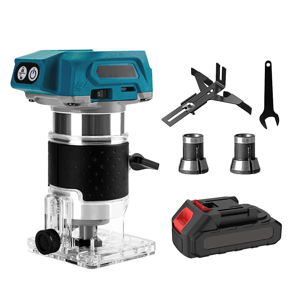 Bürstenlose Holzfräsmaschine, Holzschneider, Elektrischer Handtrimmer, Werkzeuge zum Schnitzen, Fasen und Kantenschneiden