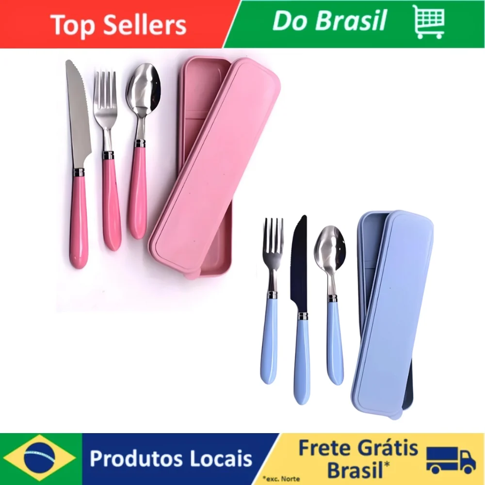 Game Inox Spoon Spoon Fork Knife Marmit Travel 3 Pieces