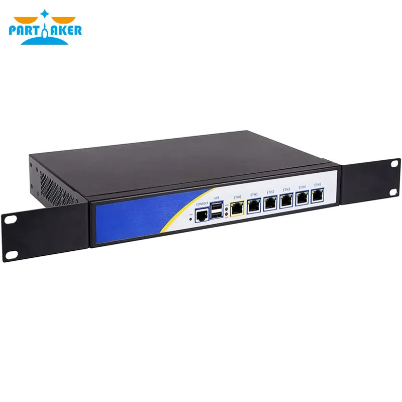 Aparelho Firewall Partaker R3 com 6 Gigabyte LAN Intel D525 1.8Ghz 2G RAM 32G SSD Opnsense Pfsense