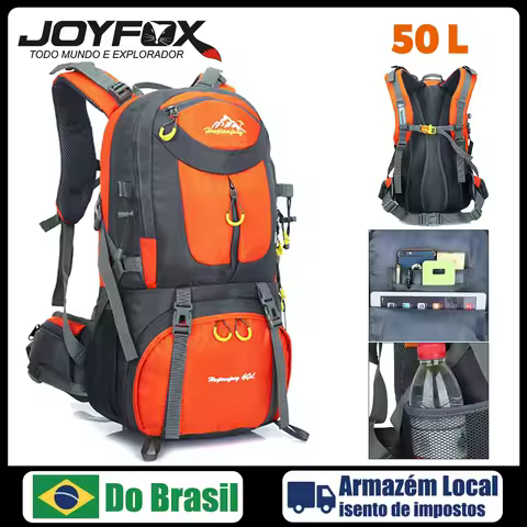 Joyfox Mochila De Acampamento Ao Ar Livre Mochila Impermeavel Trilha Camping Viagem Reforcada Nylon 50L