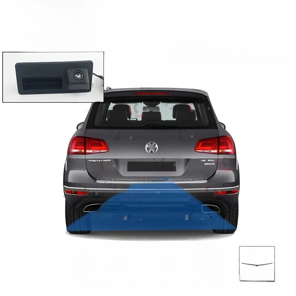 JIAYITIAN uchwyt bagażnika samochodu kamera dla Volkswagen touareg 7P touareg NF 2010 ~ 2018 widok z tyłu cofania kamera cofania — zdjęcie 2