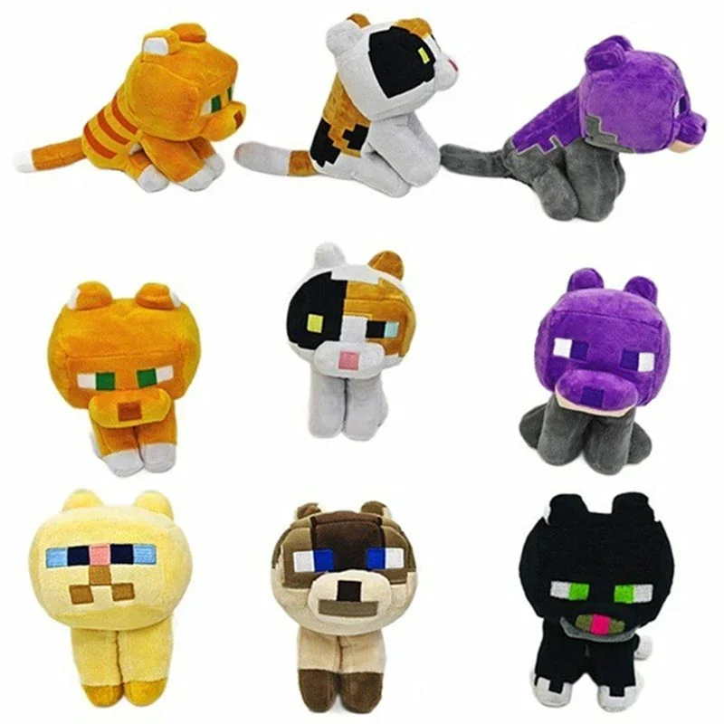 Kawaii Sandbox Welt Blumenkatze Persische Katze Plüschtier. Plüschpuppe Tierplüschpuppen sind weich und nicht leicht verformt. Kleines Geschenk