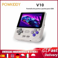 New POWKIDDY V10 Handheld Game Console 3.5 Inch 480*320 IPS OCA Full Screen Retro Opendinglinux Handhelds Cheap Children's Gifts
