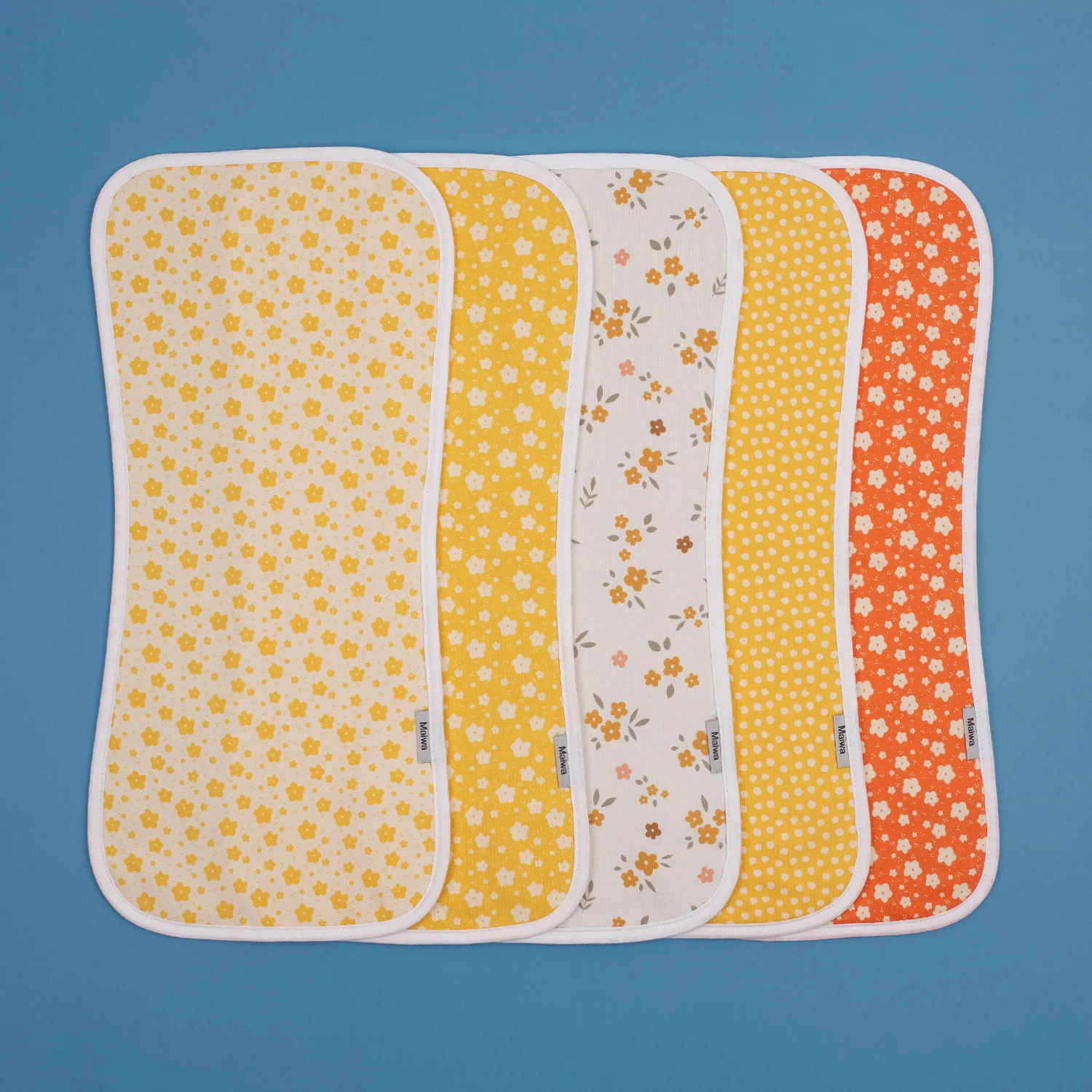 

Super Absorbent Baby Burp Cloths - 5 Pack, 100% Cotton Muslin Drool Towels for Boys Girls, Burping Cloth for Newborn Essentials