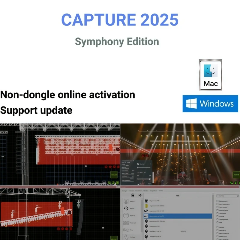 

Захват 2025.1.7 Программное обеспечение для дизайна освещения Symphony 3D-визуализация Обновление управления сценой DMX Поддержка обновления