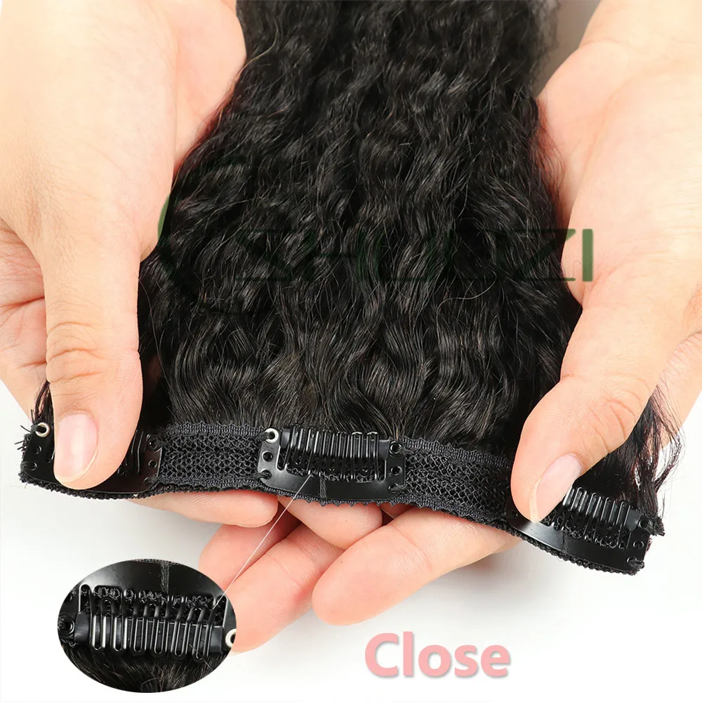 Kinkyตรงคลิปในส่วนขยายของผมผมมนุษย์จริง 100% Remy Human Hairคลิปในส่วนขยายคลิปIns Hair Extensionสําหรับผู้หญิง