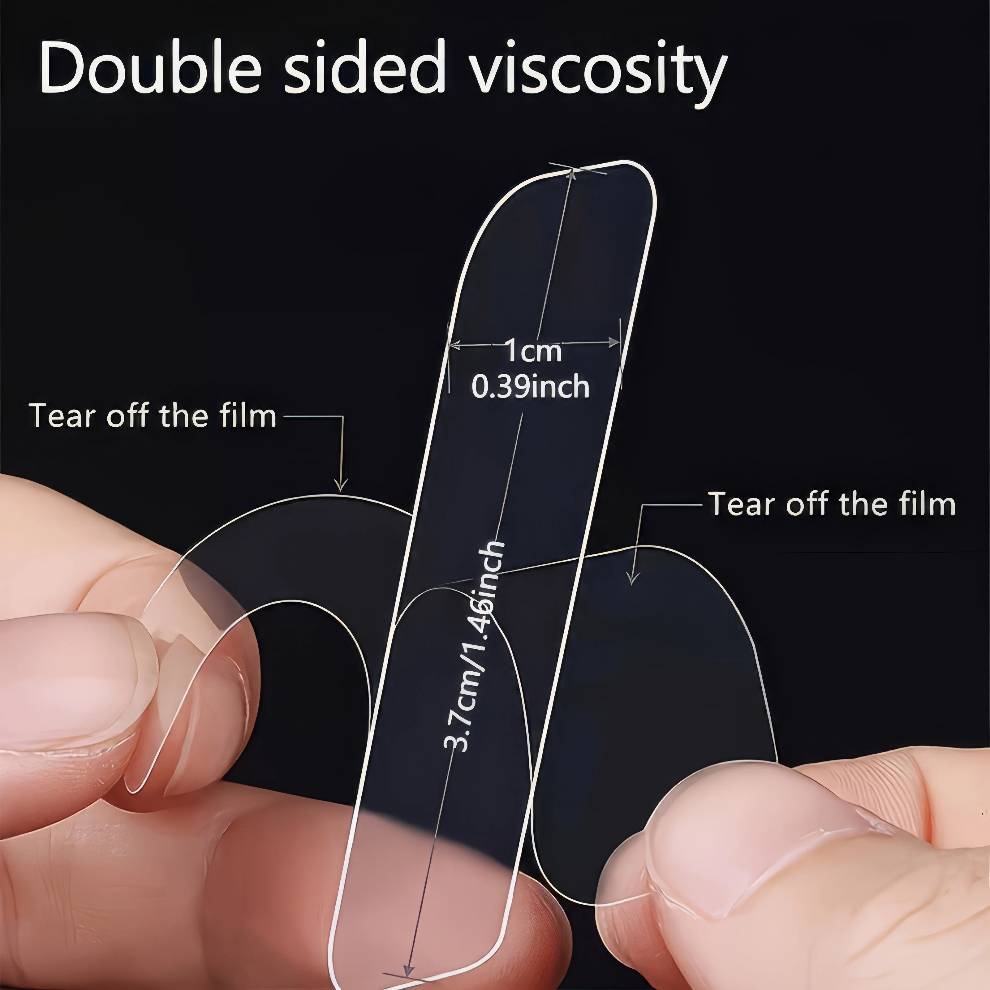 2 cajas/120 piezas de cinta de doble cara, fácil de rasgar sin dejar manchas adhesivas, adecuada para decoración de bodas