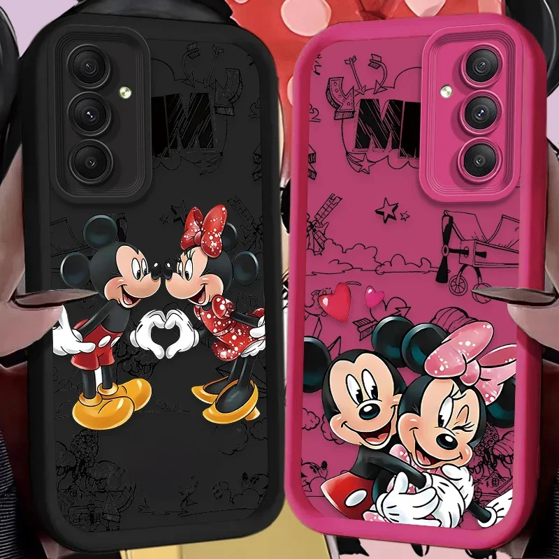 Disney mickey minnie mouse caso de telefone macio para samsung galaxy a55 a35 a25 a15 a05 a05s a24
