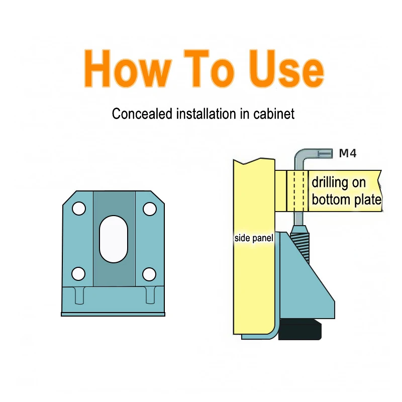 1PC Furniture Leveling Leg With Anti Slip Pad For Table Cabinet Adjustable Heavy Duty Leg Leveler Feet