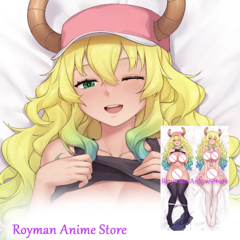 Dakimakura Lucoa Anime Miss Kobayashi’s Dragon Maid Double Sided Print Life-size Body Pillow Cover