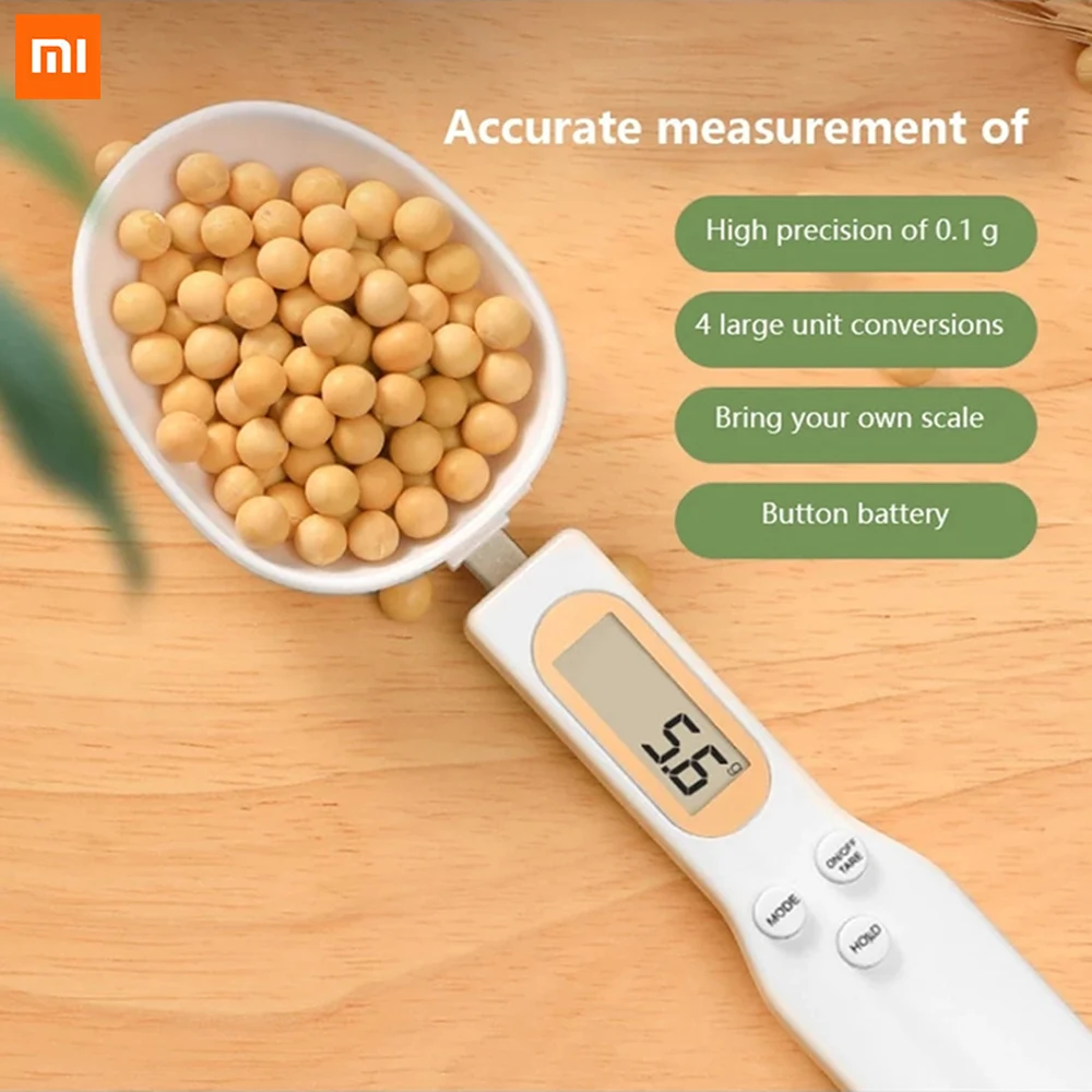 Xiaomi Electronic Kitchen Scale 500g 0.1g Digital Measuring Food Flour Digital Spoon Scale Mini Kitchen Tool for Milk Coffee