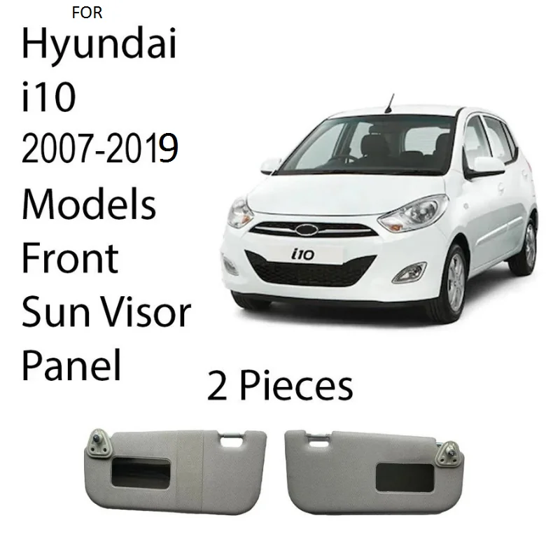 Sun Visor For Hyundai i10 Sun Protector 2007-2019 Left-Right 2 Pieces Car Accessories Make Up Mirror Included Interior Car Parts