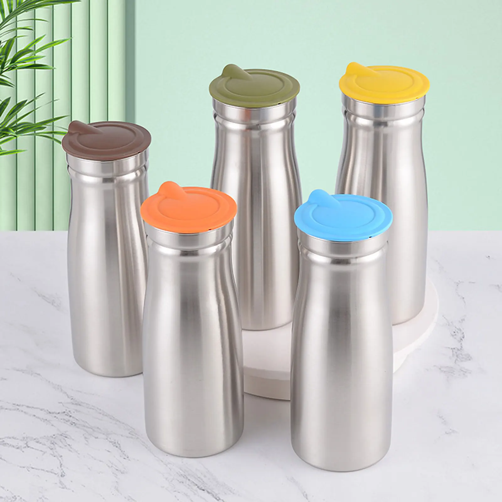 

1л холодный чайник из нержавеющей стали герметичный большой емкости банка для напитков кувшин для воды для ресторана домашние кухонные принадлежности