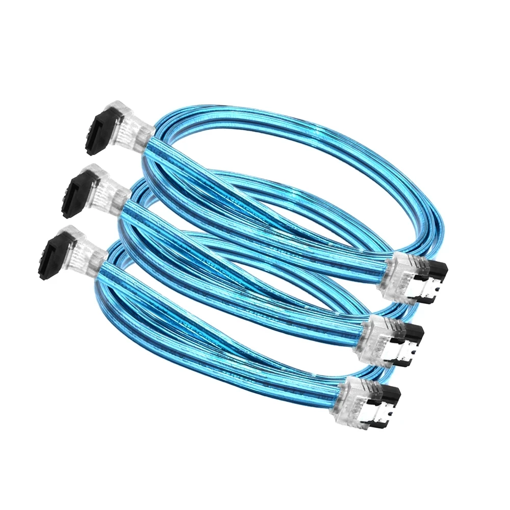 SATA 3.0 III 6Gb/s 10/30/50/70/100 سنتيمتر القرص الصلب محرك البيانات المسلسل ATA كابل مستقيم 26AWG ل HDD SSD خط الحبل 7pin sata كابل