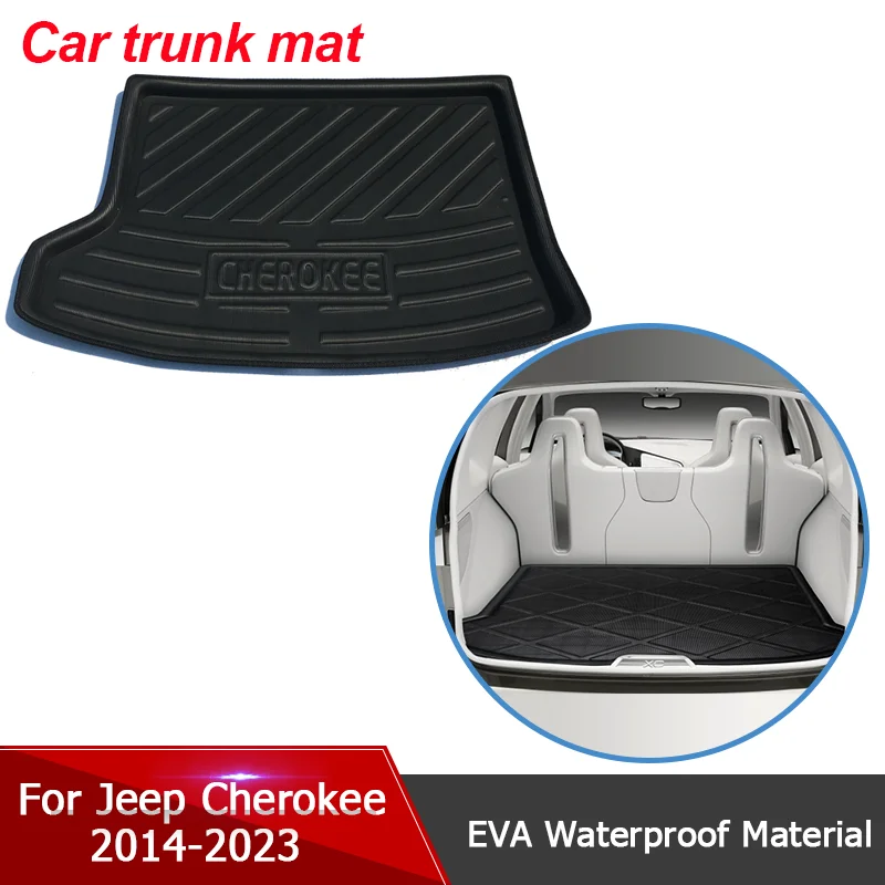 

for Jeep Cherokee KL 2022 2014~2023 Car Trunk Mats Storage Pads Easy Clean Rear Cargo Tray Trunk Mat Rear Pad Auto Accessories