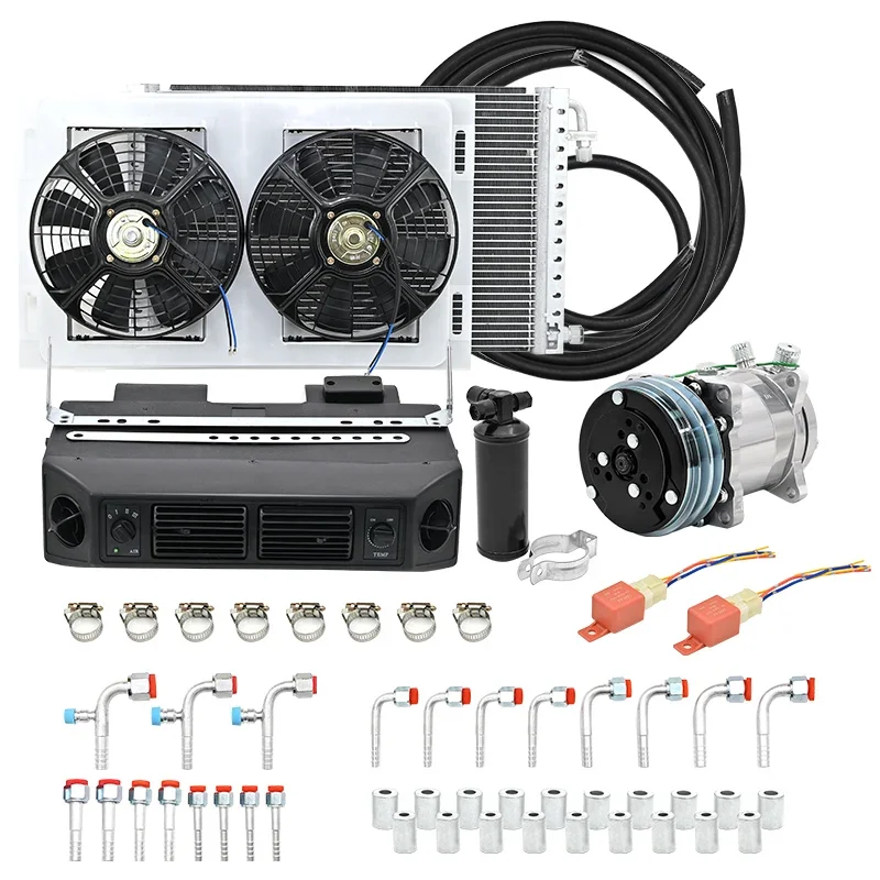 404 Universele Automotive A/C Airconditioning Kit 12 V 24 V Voor Caravans Auto Vrachtwagens Bestelwagens airconditioner Assemblages - afbeelding 2