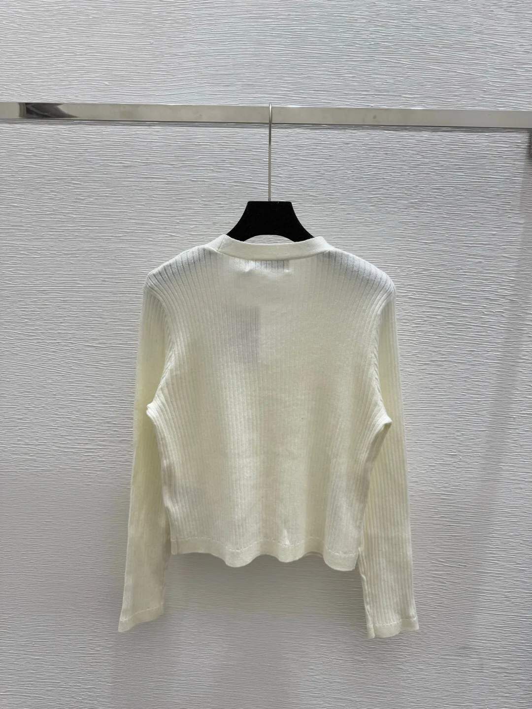 

Early Autumn New Pure Color V Neck Knitted Long-Sleeved Cardigan