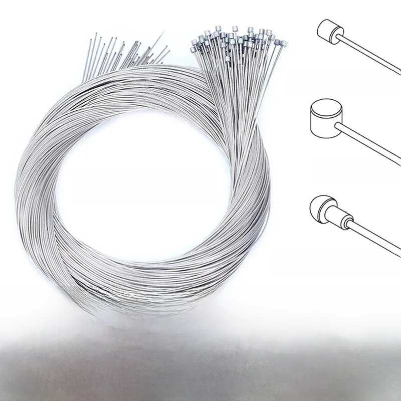 AliExpress NONE 20PCS/50PCS Bike Cables Brake Shift Inner Cable Wire Stainless Steel Mountain Road Bicycle Brake Cable Line 2100mm 1550mm 1700mm