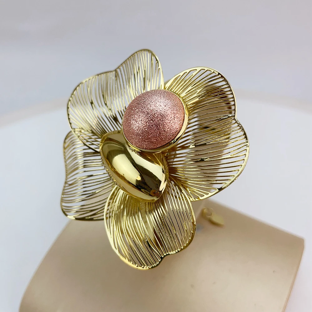 EMMA موضة 4 قطعة Waterdrop الفاخرة البرازيلي مجموعات مجوهرات للنساء حفل زفاف دبي مجموعات مجوهرات الزفاف FHK20777 #5