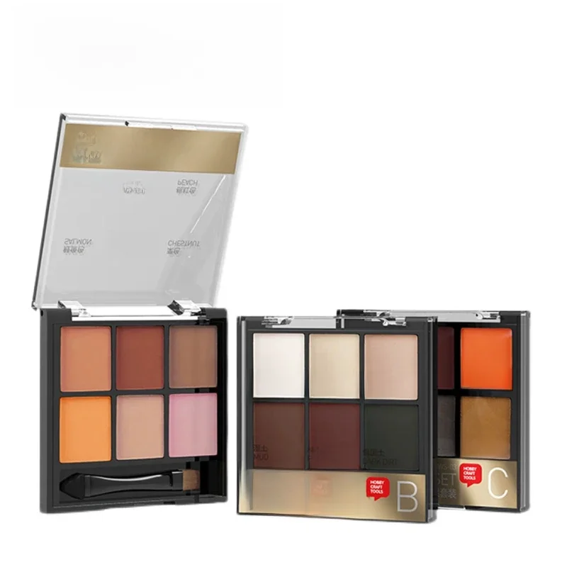 HOBBY MIO HWS-01/02/03 ensemble de intempéries avec brosse applicateur peau/poussière/expédition et rouille 6 couleurs effet de vieillissement modèle outils de coloration