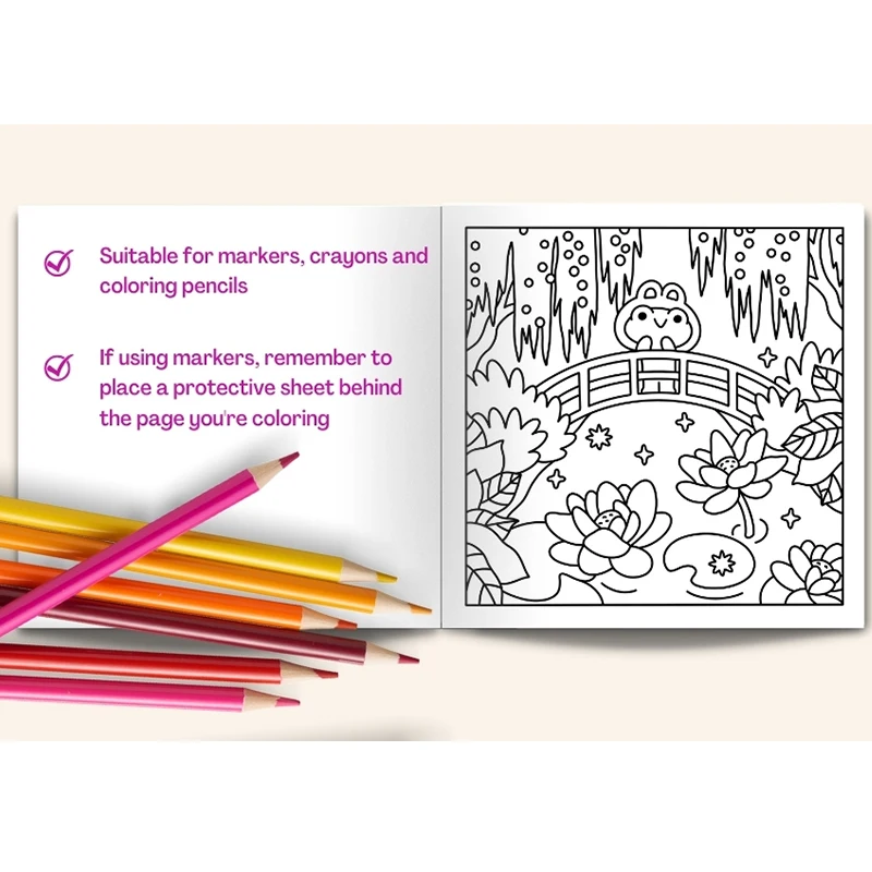 Froggy Days A Kawaii Frog Coloring Book Adorable Frog Adventures in Relaxing Coloring for All Ages  Stress Relief and Creativity image 5