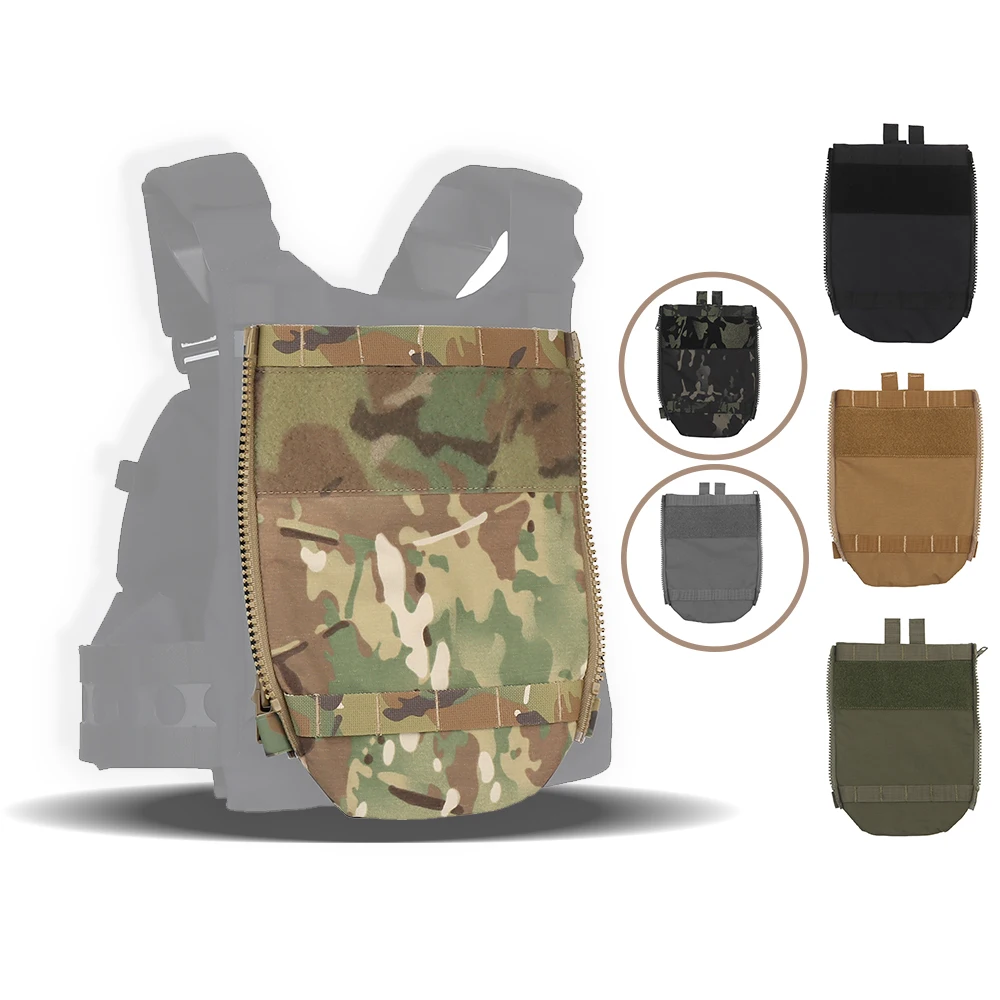 

V5 PC Tactical Vest Back Panel Water Bag Side Zip Expanding Pocket Molle System Outdoor Sports Paintball Airsoft Accessories