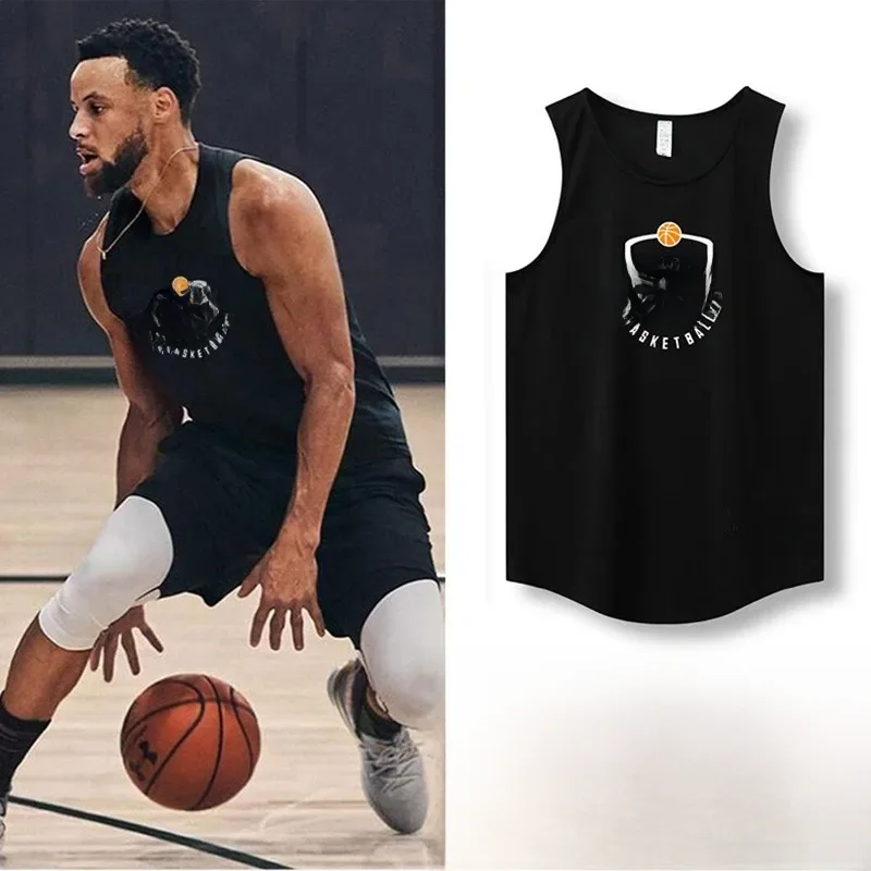 Gilet de basket-ball américain pour garçons, gilet ample sans manches, entraînement de jeu pour étudiants, maillot à séchage rapide pour l'été