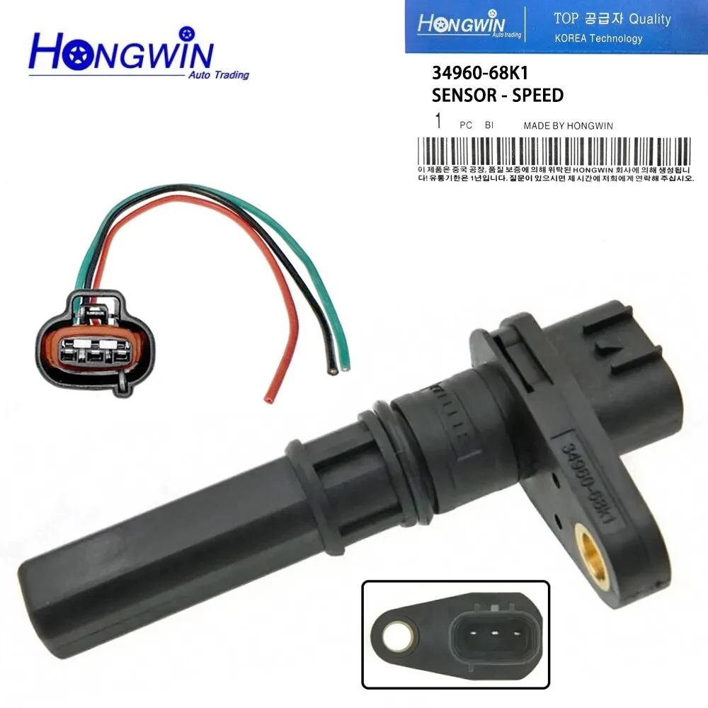 Sensor y enchufe de velocidad del vehículo de transmisión 34960-68K1 para Suzuki Justy Ignis Swift Wagon R Plus ZA11S M13A M15A 3496068 K1