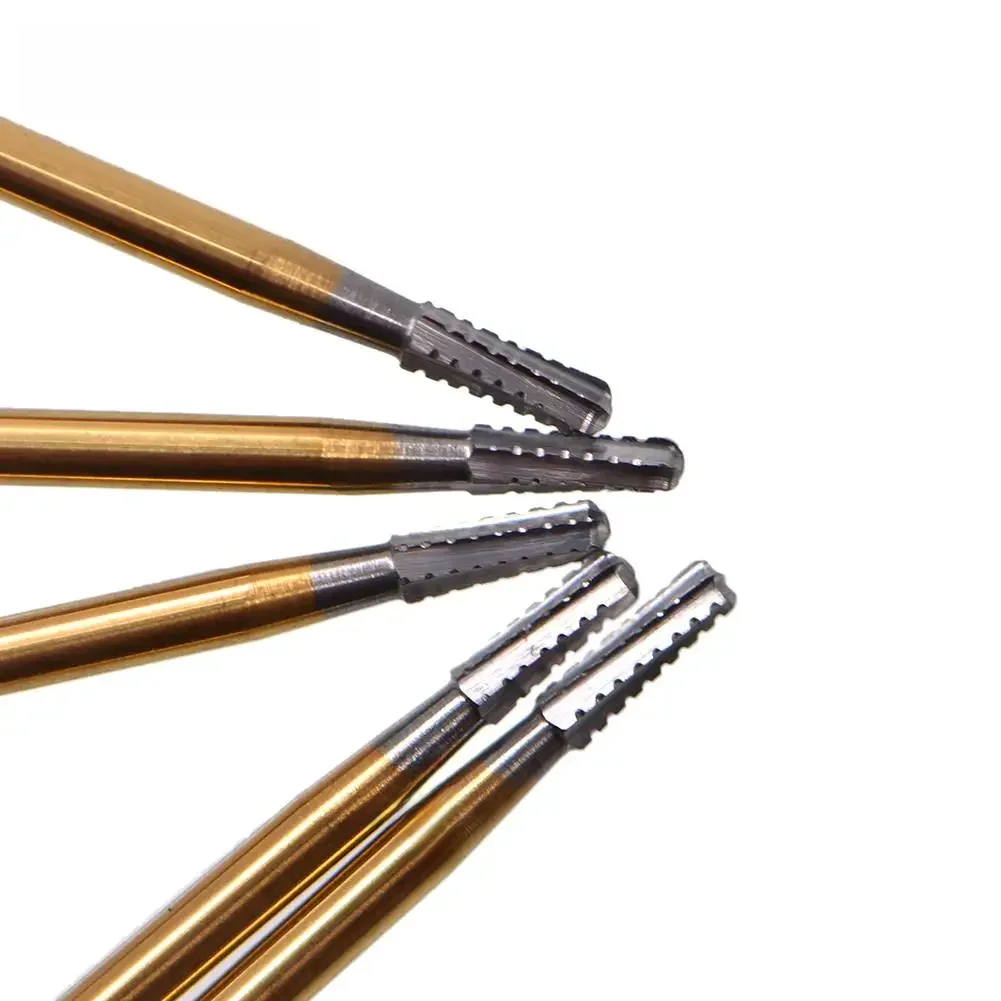 10 teile/schachtel Dental Gebrochene Krone Nadel für brechen krone Endodontie Vergoldet Griff High