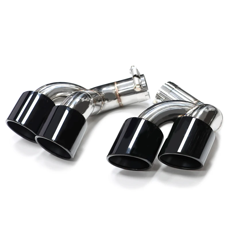 Car Exhaust Tip For BMW X6 E71 2006-2014 Quad Exhaust Pipe Stainless Steel Muffler Tip Exhaust System Nozzle & Exhaust Cover