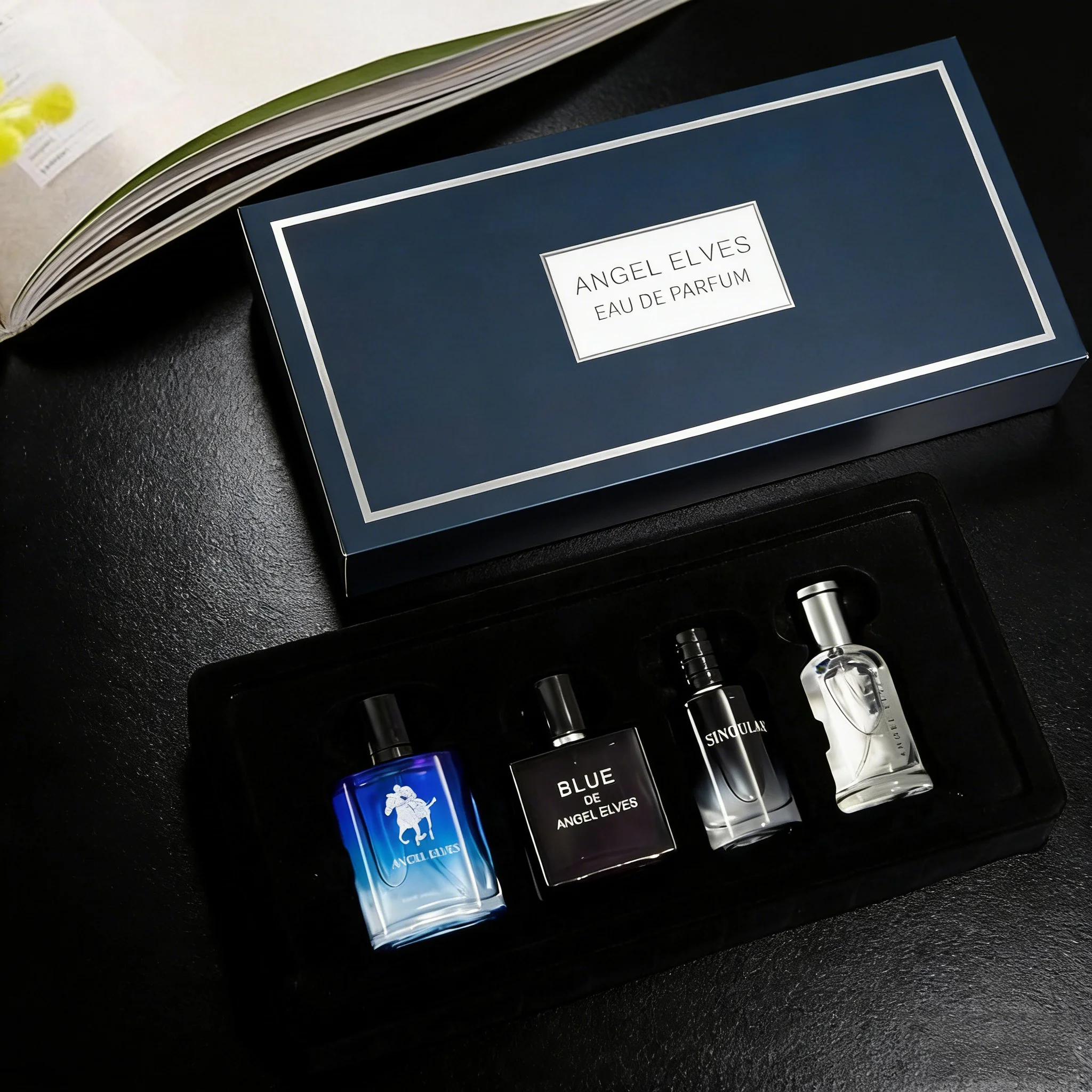 

Men's 4-Piece Perfume Gift Set, 4 Different Scents with Long-Lasting Fragrance. Ideal for dating, parties, daily wear and travel