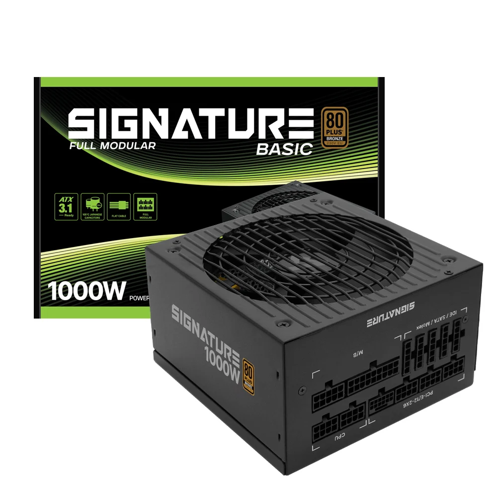 AONE signature 1000W 80PLUS WRONZ-FLOOMEROUS MODULE BASIX ATX3.1 POWER