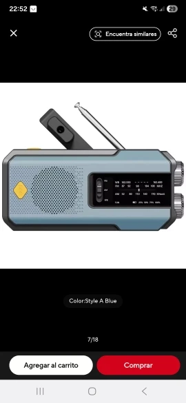 Weather Radio Emergency Multifunctional Radio FM AM WB Hand Crank Solar USB Charging 2000mAh Power Bank LED Flashlight Torch photo review
