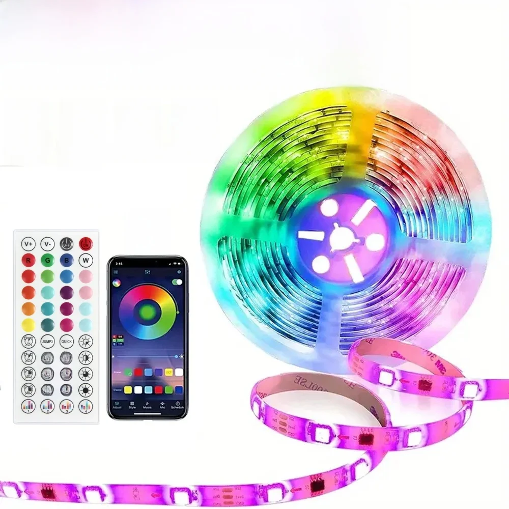 RGB USB LED Strip APP Control z 44-klawiszowym pilotem do synchronizacji muzyki Odpowiedni do salonu, kuchni i nocnej dekoracji e-sportowych — zdjęcie 2