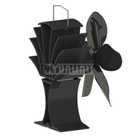 Thermal power fireplace fan 5 Blades Heat Powered Stove Fan,Fan Heater Tool Efficient Heat Distribution