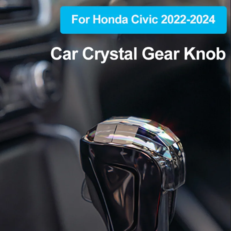 for Honda Civic 12th Touring Sedan 2022 2023 2024 Crystal Car Gear Shift Knob Modified Shifter Car Accessories Gearbox Handle