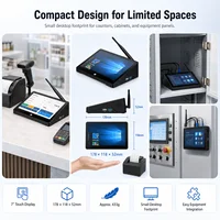 CENAVA H7S 7 Inch Touch Panel PC N3500 Win10 2GB 64GB PoE Industrial Computer For Kiosk Factory Control Touch Screen Mini PC 2