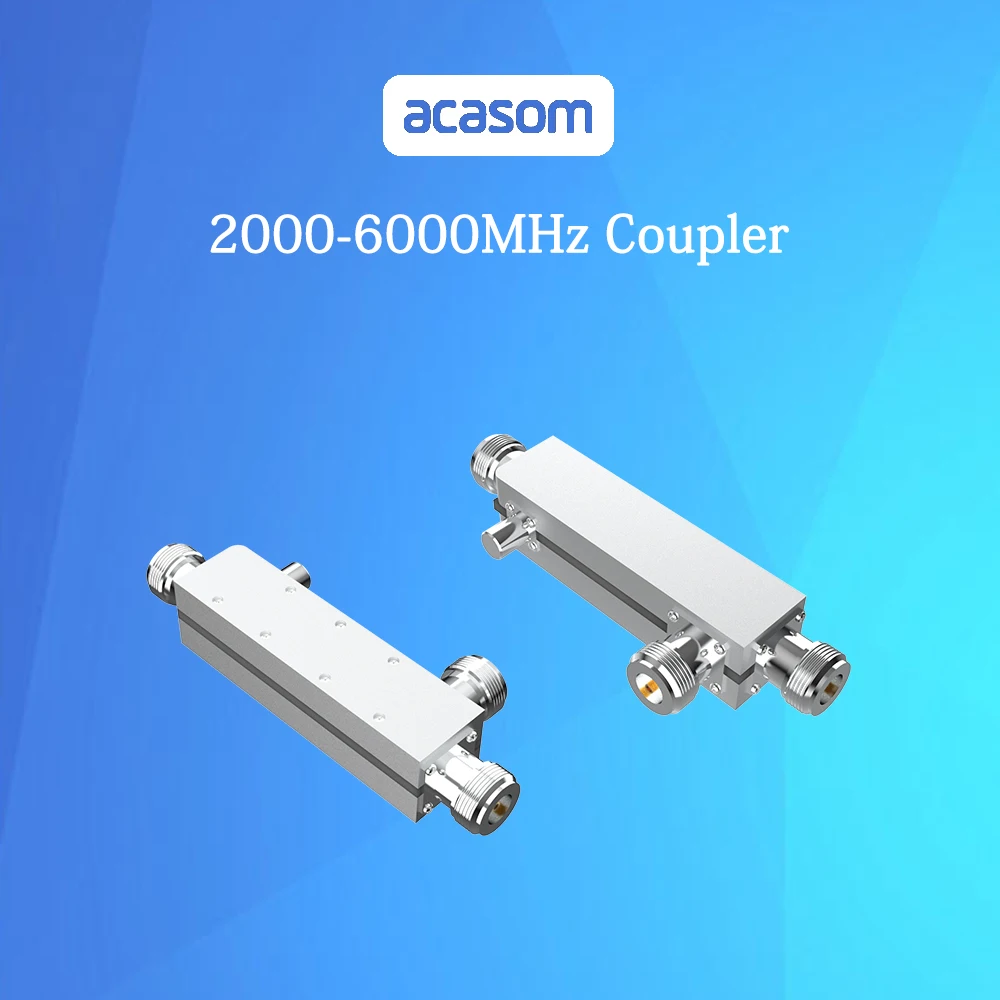 Wideband 7dB  Directional Coupler From 2000MHz to 6000MHz Rated to 20 Watts  N Connector  Microstrip  Line