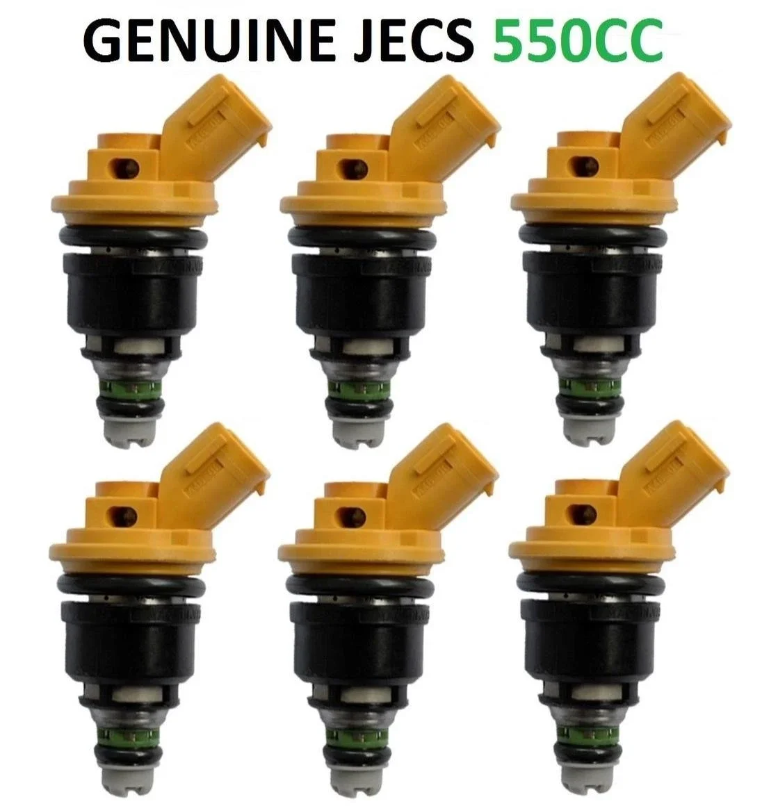 6 550cc  JECS Fuel Injectors side feed for NISSAN / NISMO R33 RB25DET RB25
