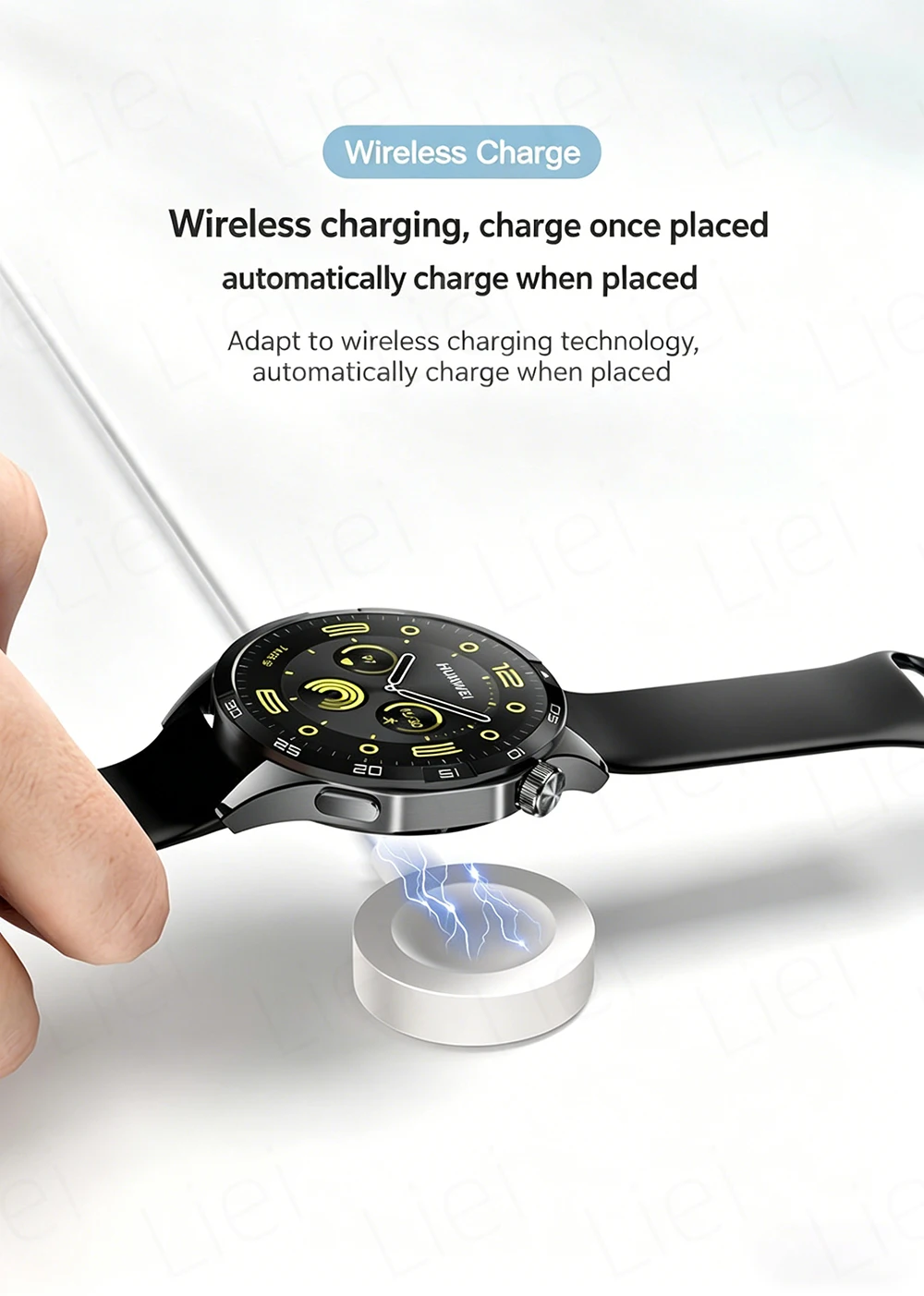  Magnetisches Ladegerät für Huawei Watch, kompatibel mit Huawei GT6, GT5, GT4, GT3 Pro, Cyber Runner, GT 2022, Watch 5, 4, 3 Ultimate und Buds. – Detail 4
