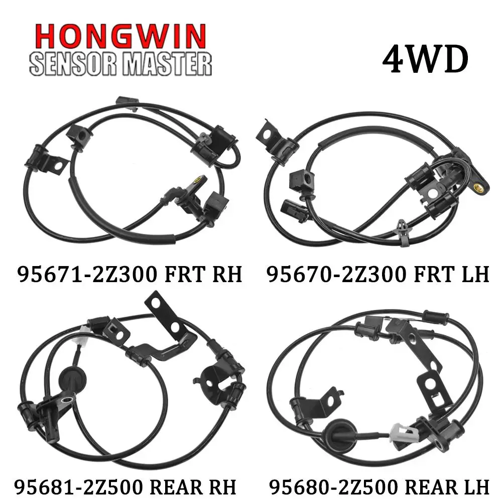 Front Rear Left Right ABS Wheel Speed Sensor 95670-2Z300,95671-2Z300,956802Z500,956812Z500 For Hyundai Tucson ix35 2010-2017 4WD