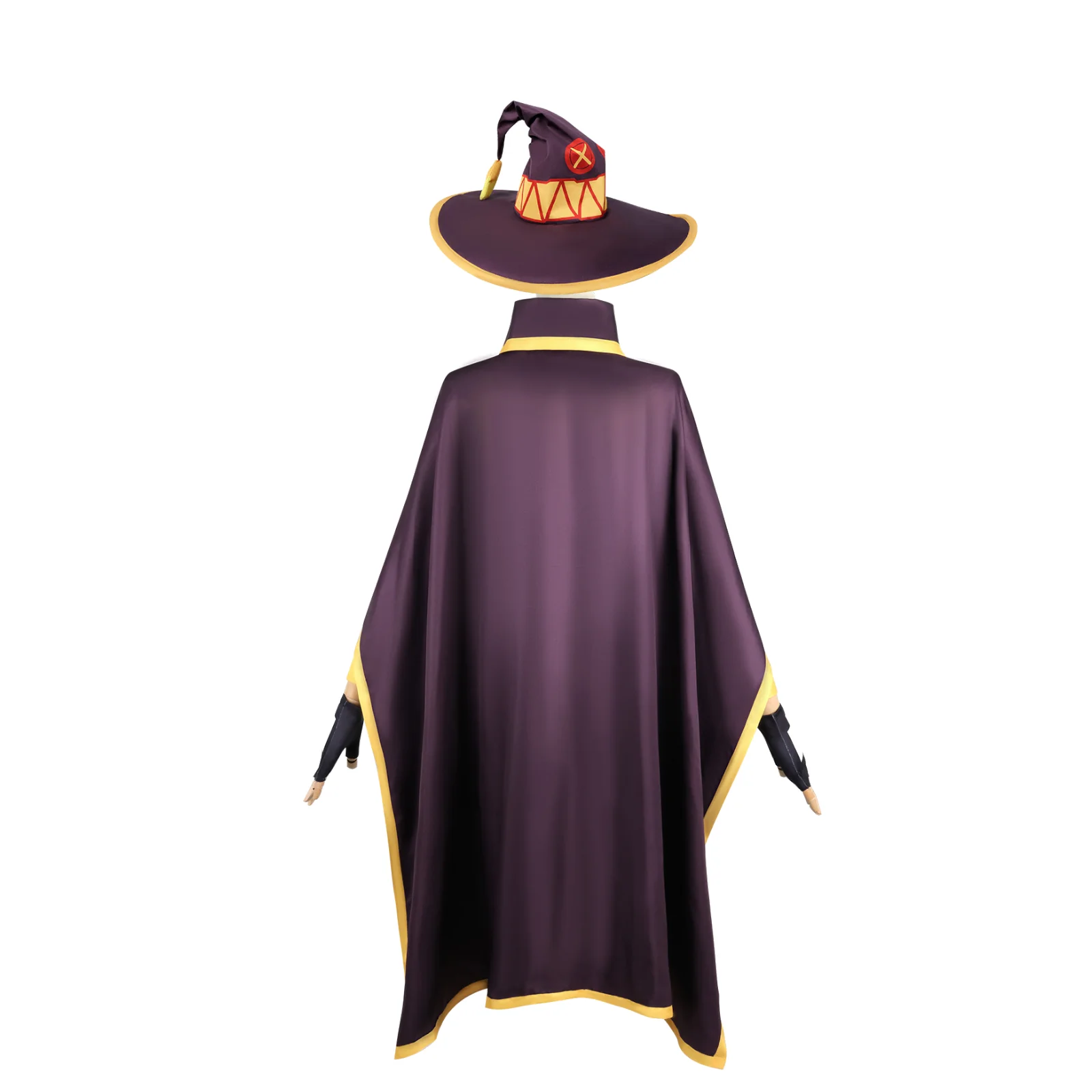 めぐみんコスプレ衣装 この素晴らしい世界に祝福を 魔法使いセット ハロウィン アニメコスプレ ドレス マント 帽子 手袋 フルセット