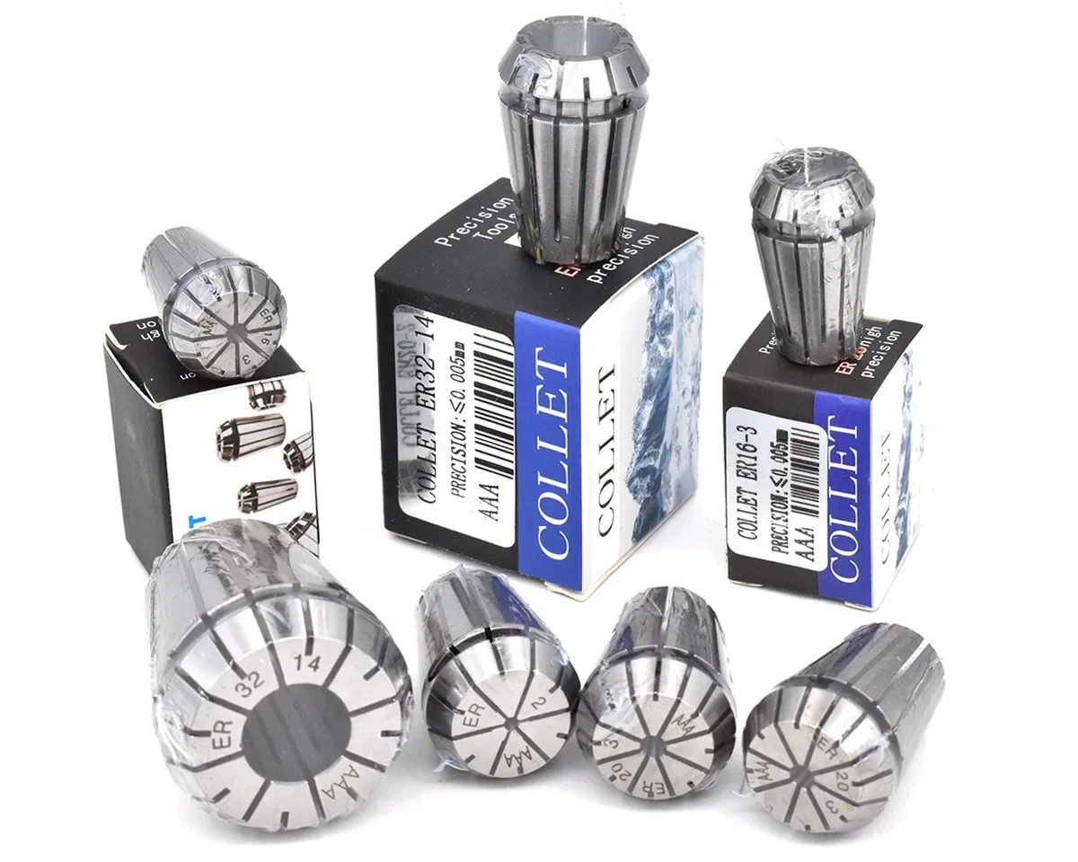 AAA 0,005 mm hochpräzise Federspannzangen ER11 ER16 ER20 ER25 ER32 Spannwerkzeug CNC-Maschinenteile