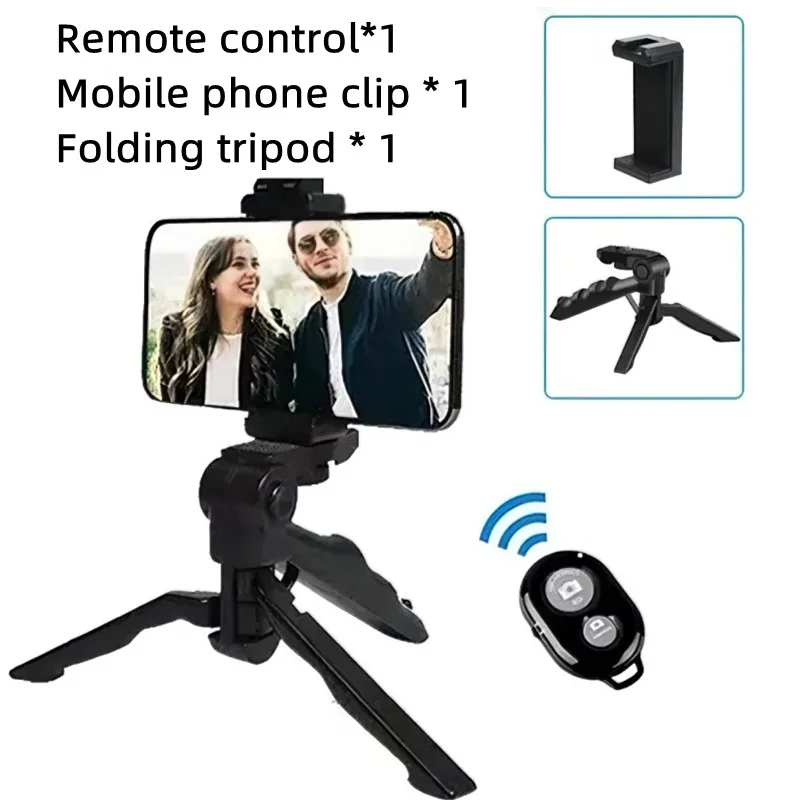 Kit De Vlogging Con Trípode Flexible 360°, Luz LED De Relleno Y Micrófono, Para Smartphone, Ideal Para Entrevistas Y Grabación