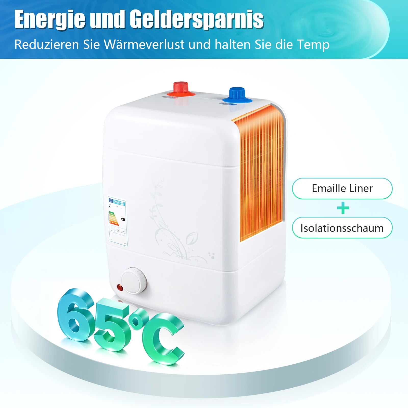 8L Druckbeständige Unterbau-Heißwasserspeicher Kospel Kleiner Kessel 1500W Hotsale – Detail 2