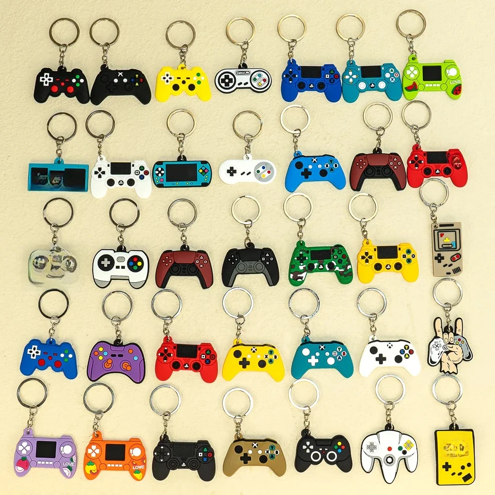Porte-clés manette de jeu pour hommes et garçons, porte-clés manette de jeu, accessoires mignons, pendentif sac à main, porte-clés amis, 20 pièces
