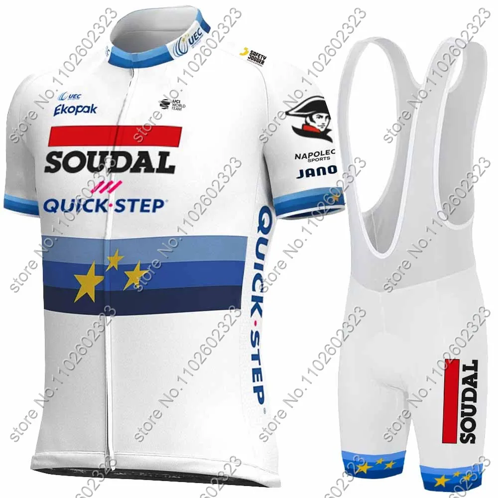 Team Soudal Quick Step 2024 Cycling Jersey Set Long European Clothing Road Bike Shirts Suit Bicycle Bib Shorts MTB Ropa Maillot