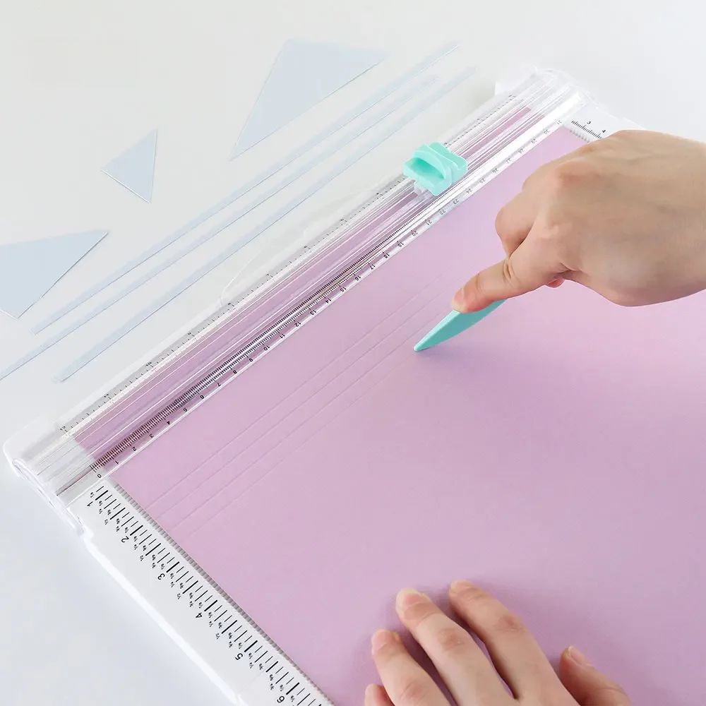 Przecinarka do papieru, tablica do bigowania, nóż do papieru, bigownik do scrapbookingu DIY, narzędzie do tworzenia kartek, NOWOŚĆ 2023 — zdjęcie 2