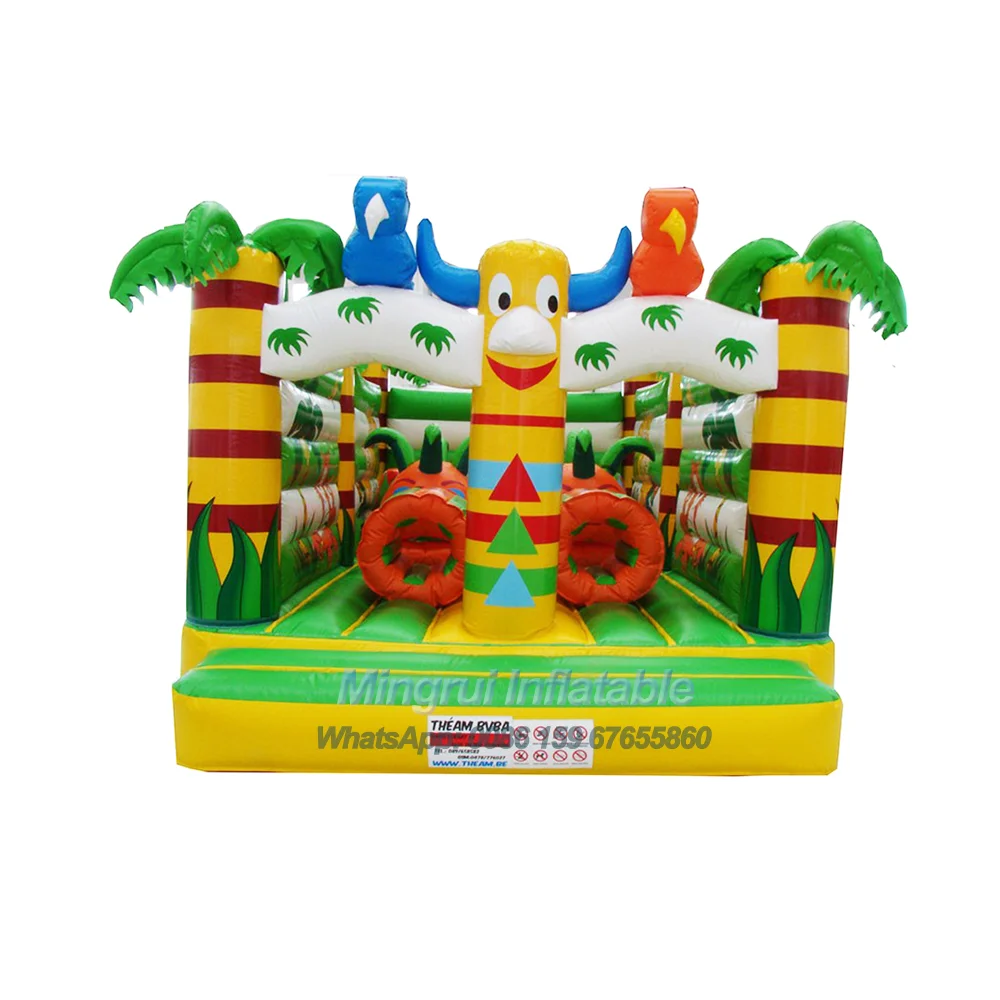 Inflatable Forest Jungle Bouncing House for Kids, Bouncy Castle