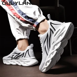 OULYLAN Fashion Flame Printed Sneakers Outdoor Athletic Sports Running Shoes Men Cushioning Jogging Trainers Lightweight Shoes